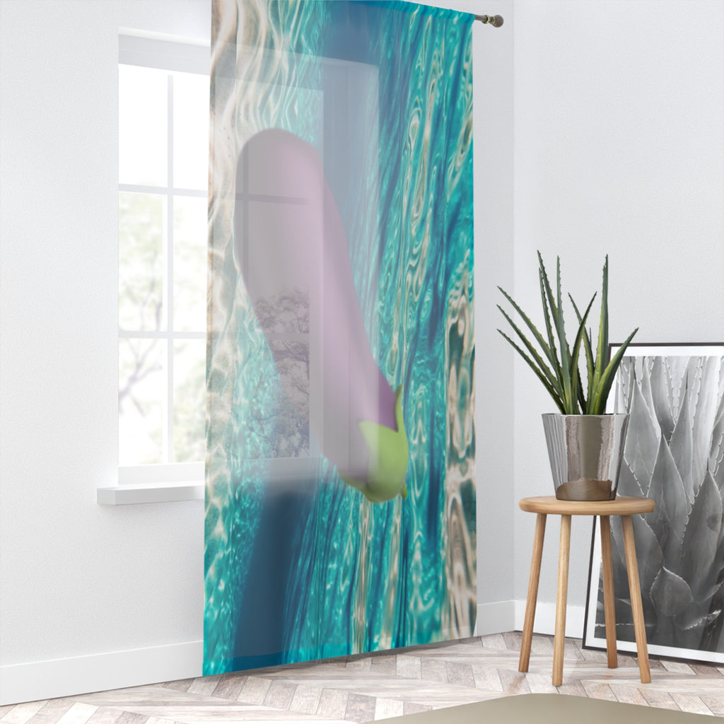 Sheer Drapery in Warm Miami Ocean Water