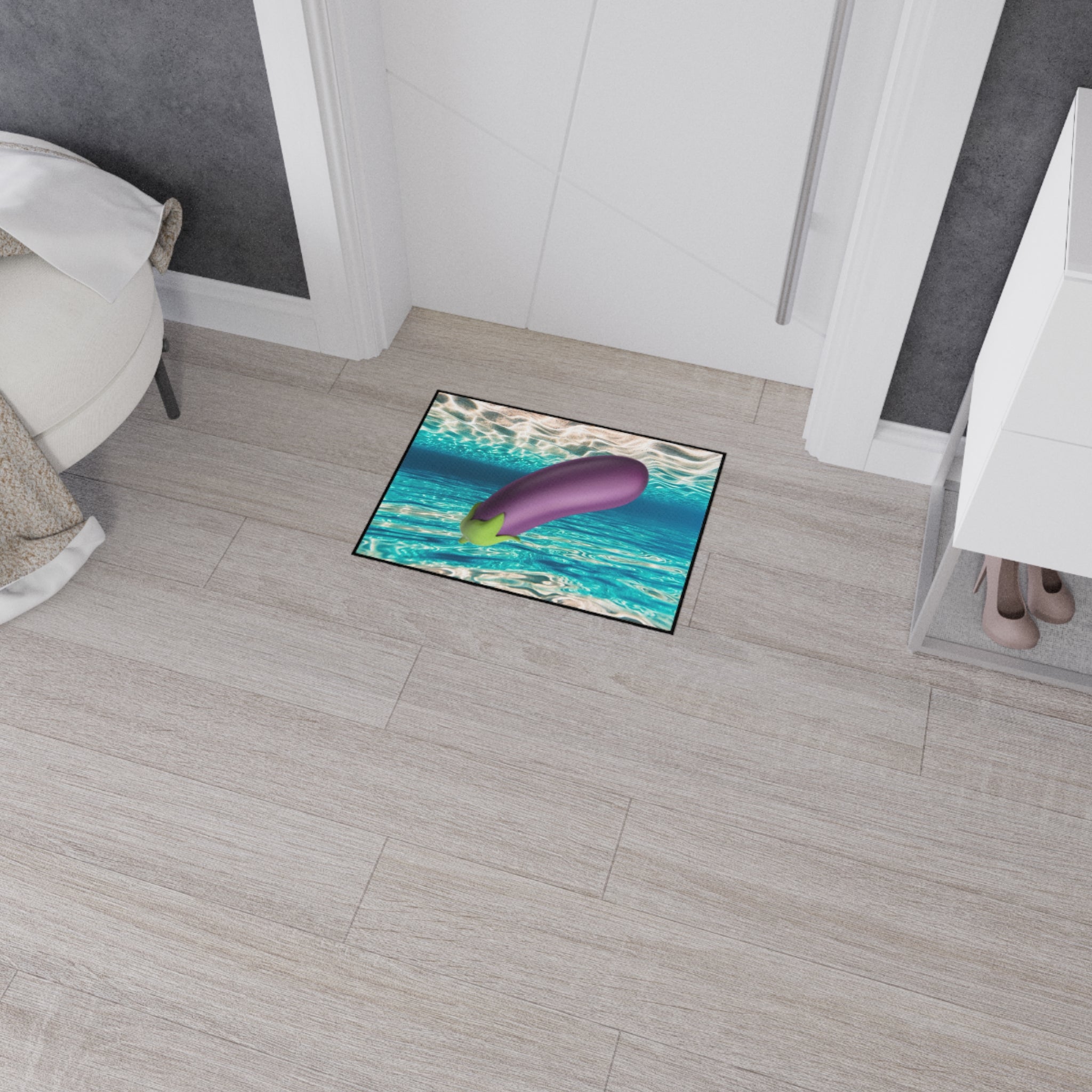 Floor Mat in Warm Miami Ocean