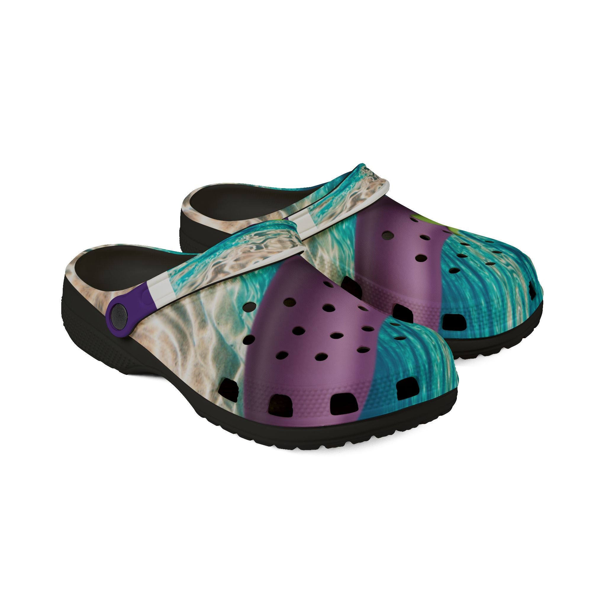 Crocs-Lightweight Foam Women Sizes Men Sizes  Warm Miami Ocean Water