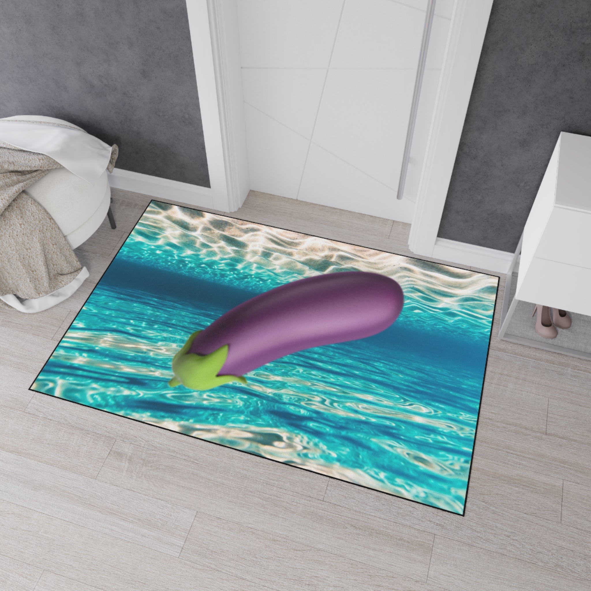 Floor Mat in Warm Miami Ocean