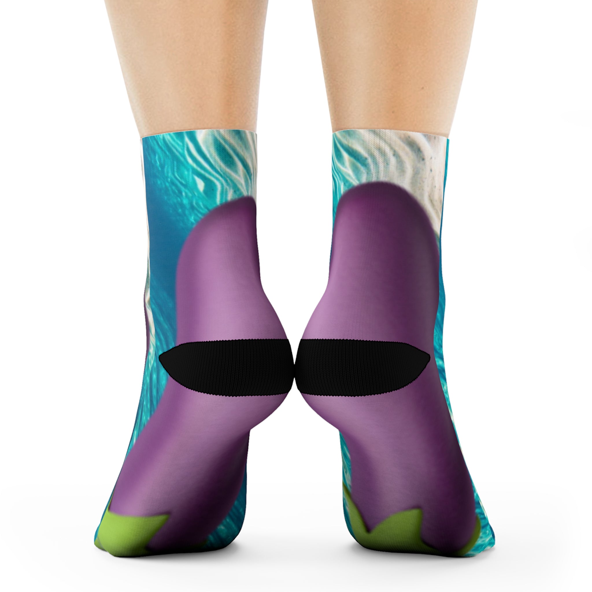 Ankle / 3/4 Crew / and Crew Socks in Warm Miami Ocean