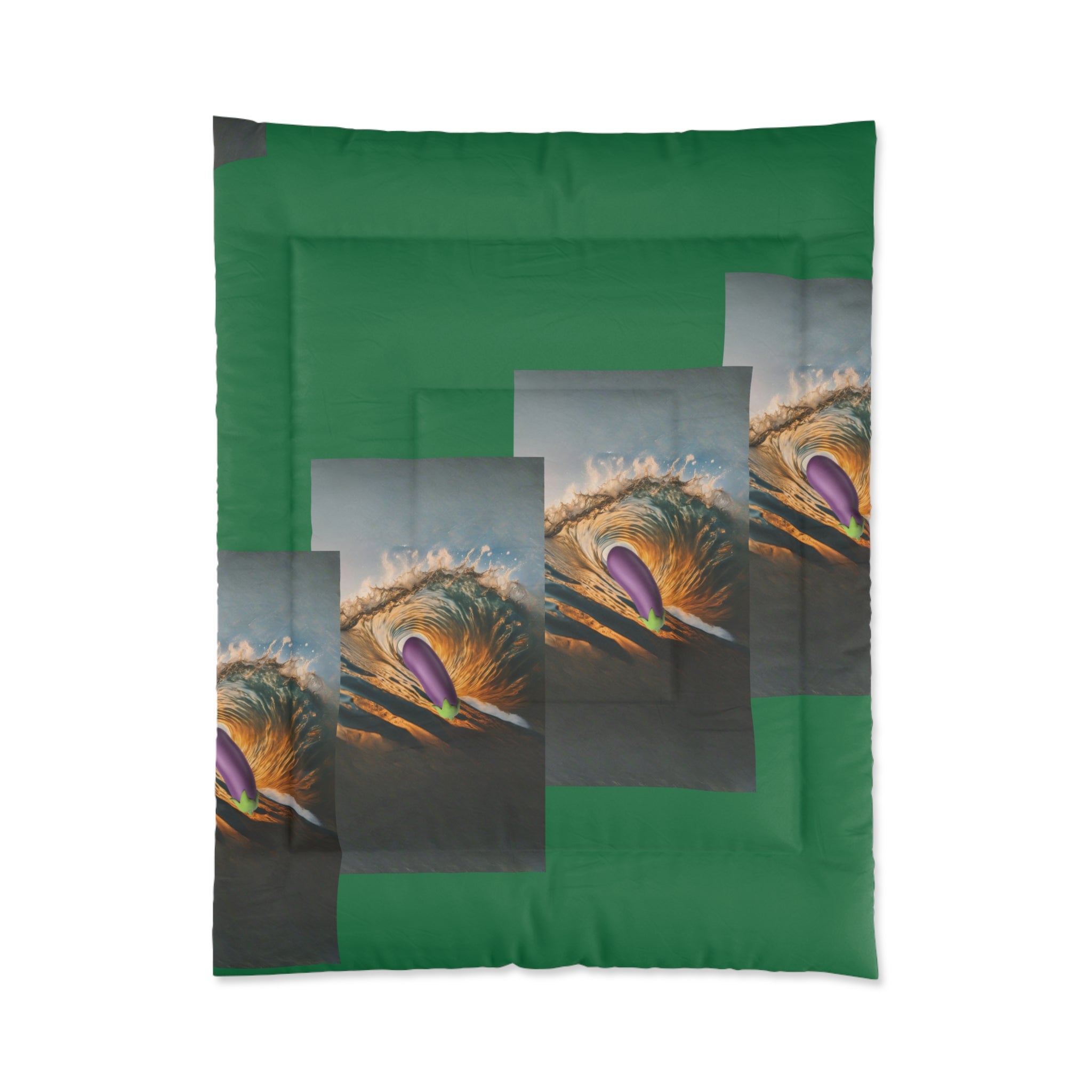 Comforter Green Background