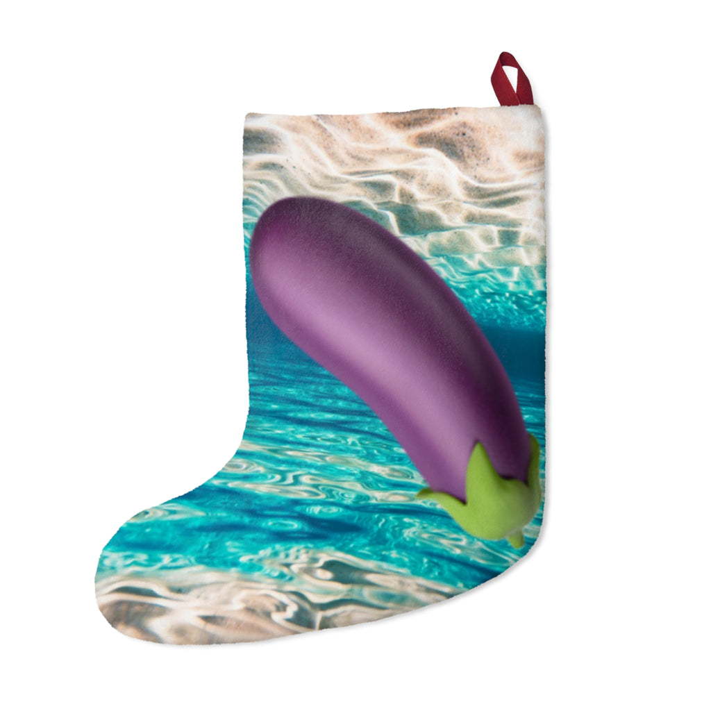 Christmas Stocking in Warm Miami Beach Ocean Water