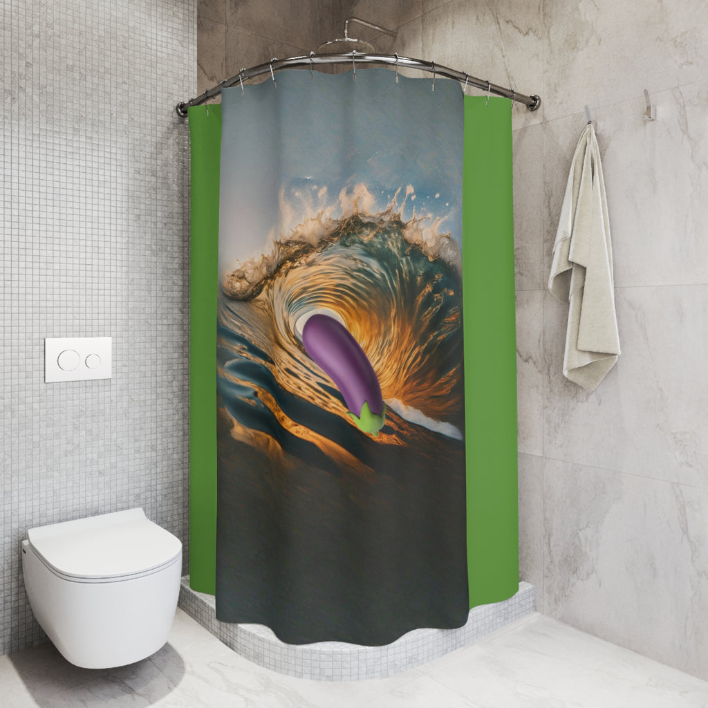 Shower Curtain in Warm Miami Ocean