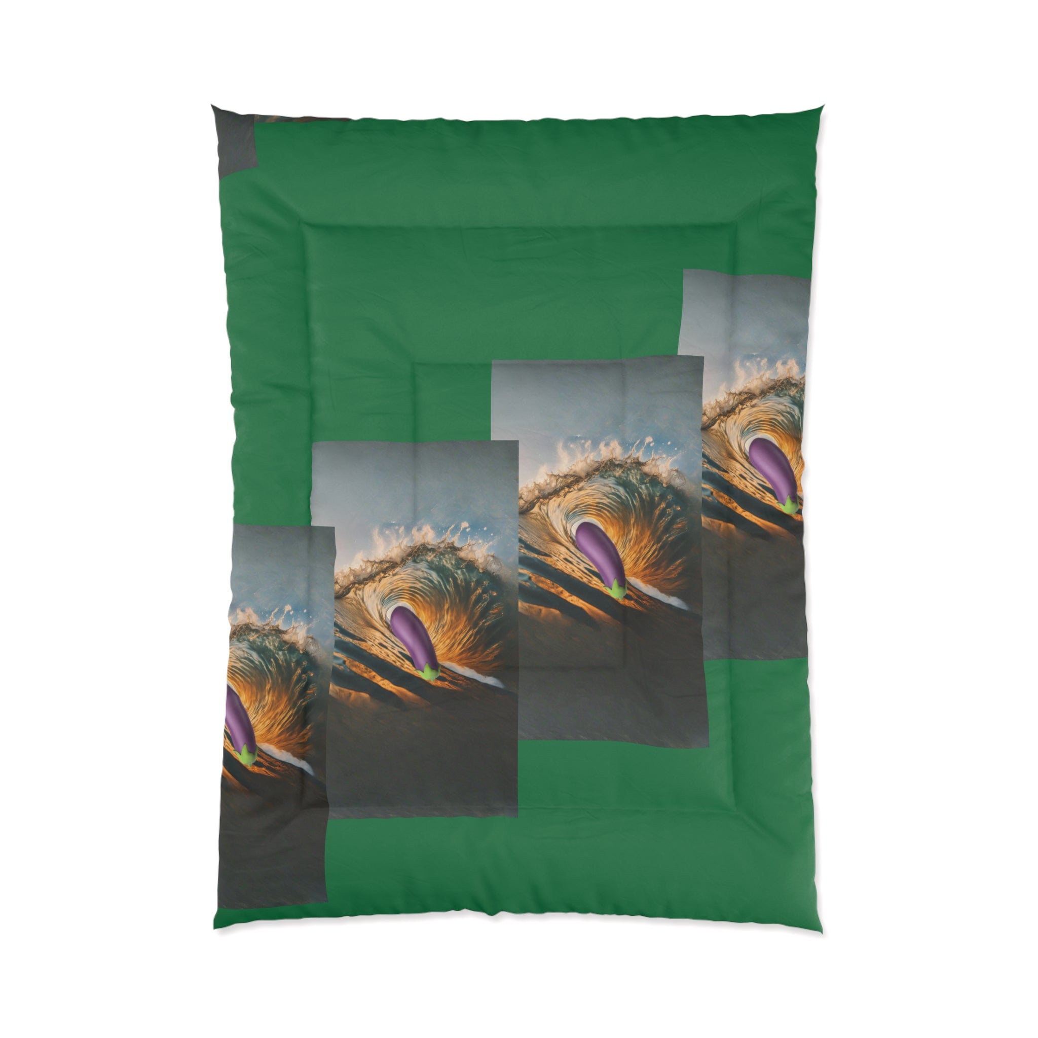 Comforter Green Background