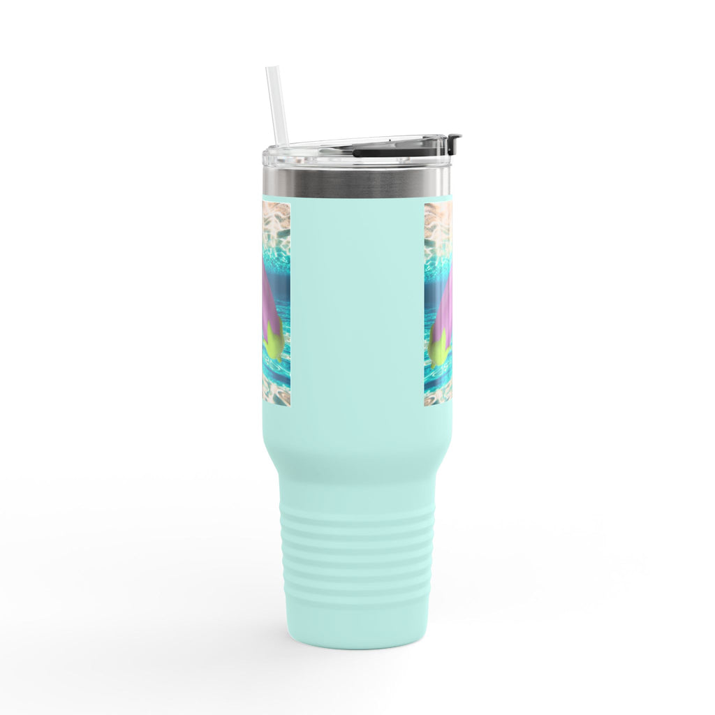 40oz Insulated Travel Mug in Warm Miami Ocean Water