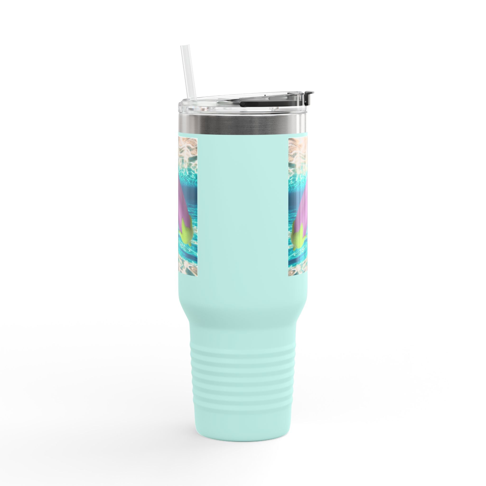 40oz Insulated Travel Mug in Warm Miami Ocean Water