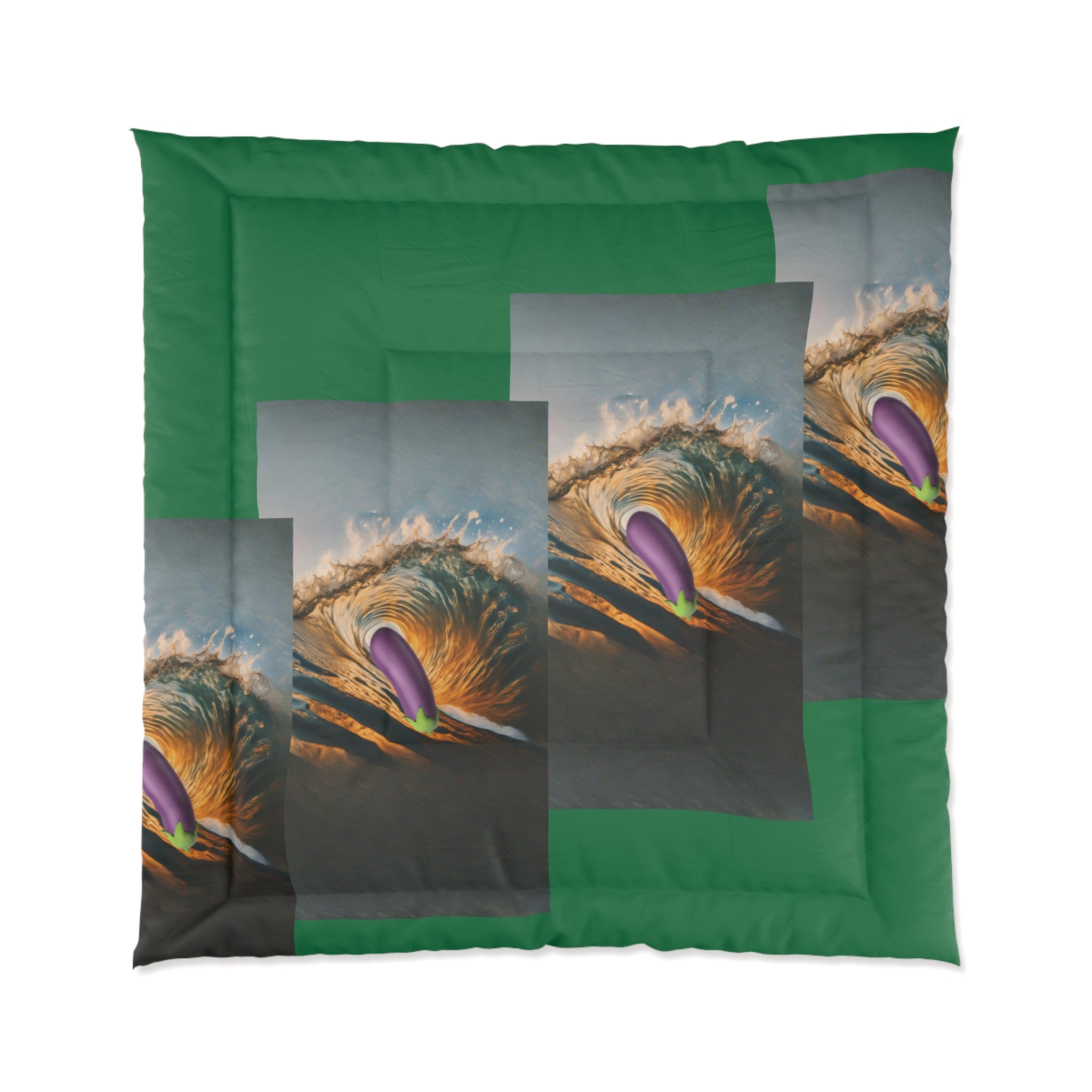 Comforter Green Background