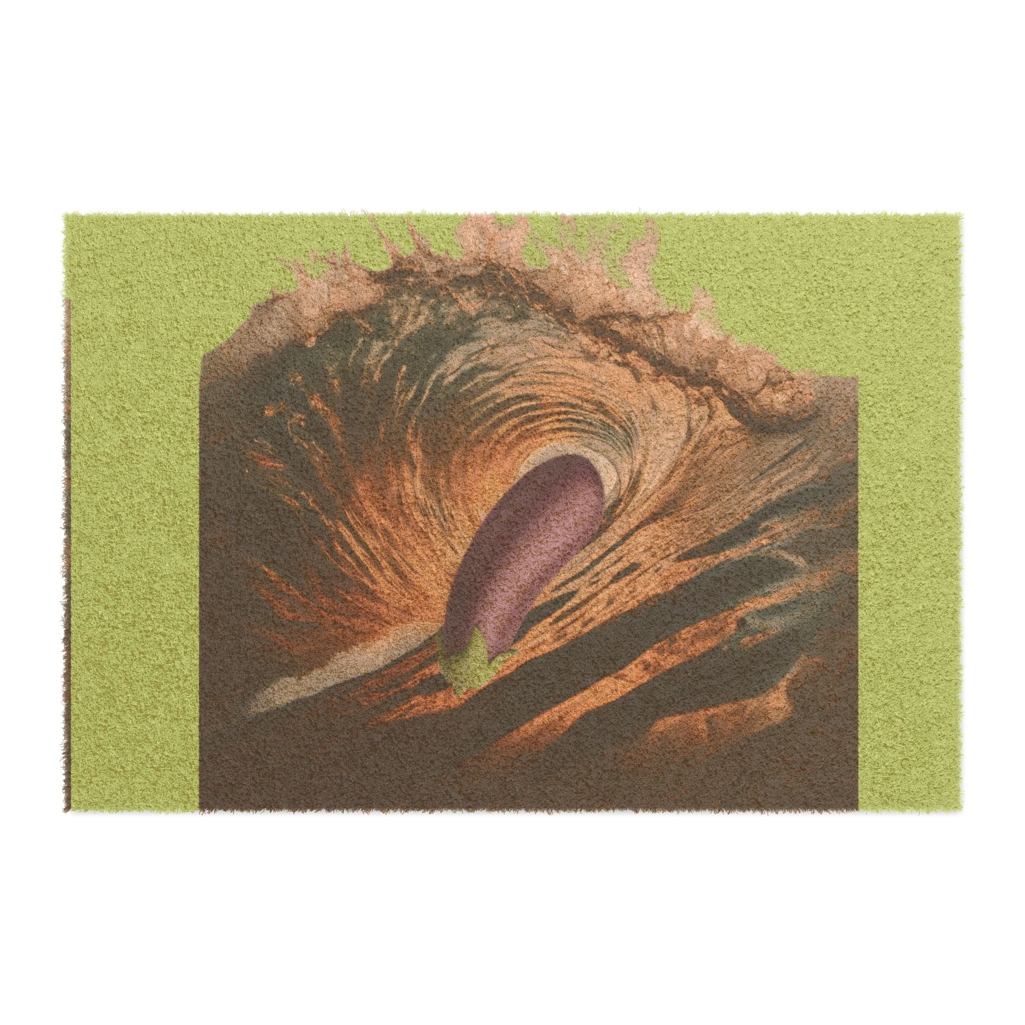 Doormat splash in Warm Miami Ocean Water